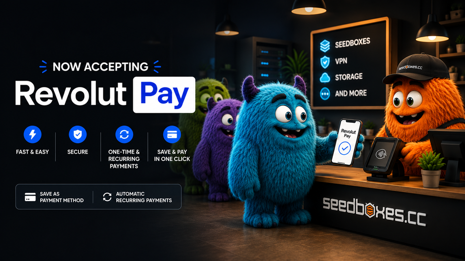 Revolut Pay is Now Available on Seedboxes.cc